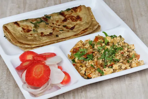 Paneer Bhujji With 2 Paratha