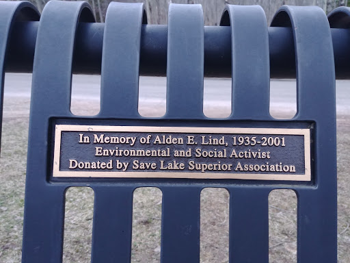 Alden E. Lind Memorial Bench