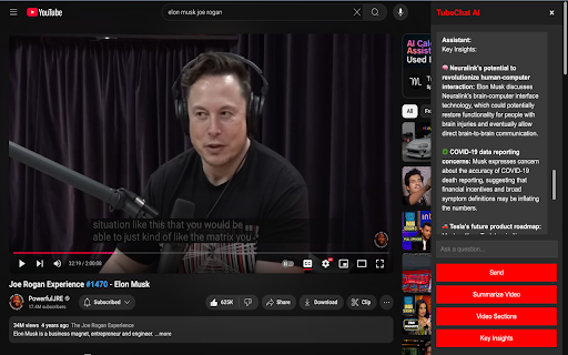 TubeChat AI - YouTube Video Chat