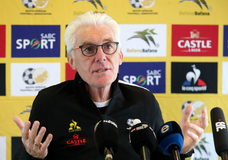 Bafana Bafana coach Hugo Broos.