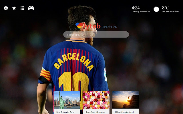 Messi HD Wallpapers New Tab Themes