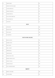 Abodes Bougainville menu 4