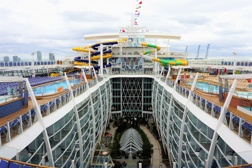 DSC03463.jpg - The Perfect Storm trio of waterslides is a wet and wild good time for cruisers of all ages.