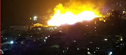 A fire ripped through the informal settlement on Sunday night