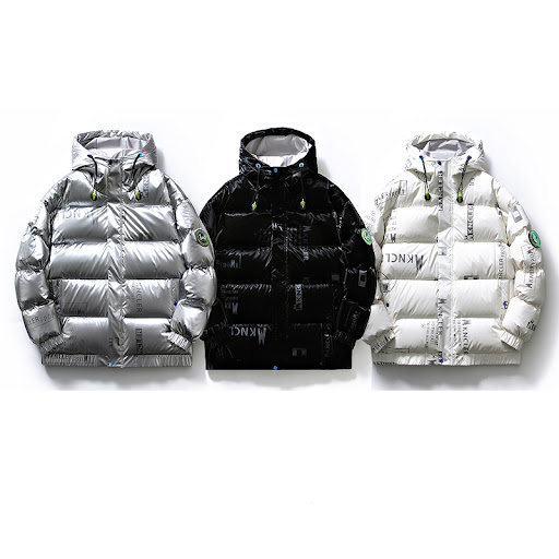 Title 7, Duck Down Stand Collar Jacket for Men and Women...