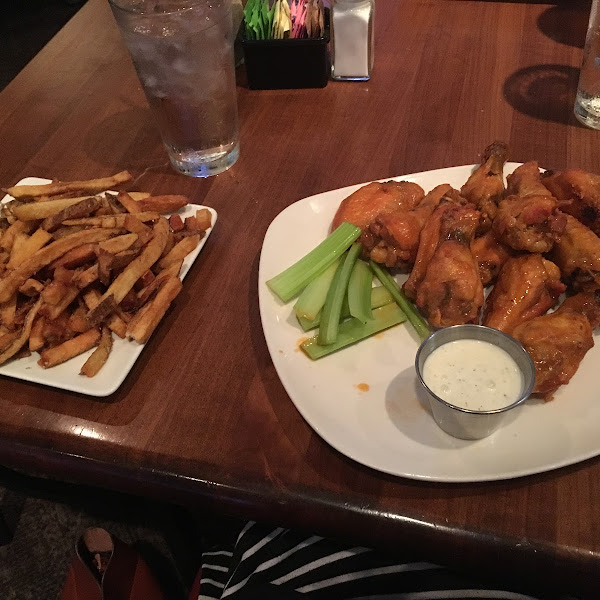 Wings and fries