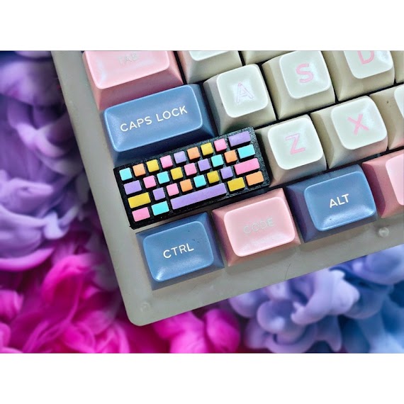 [ Order ] Nút Bàn Phím Resin Keycap Hình Bàn Phím Keyboard Mini