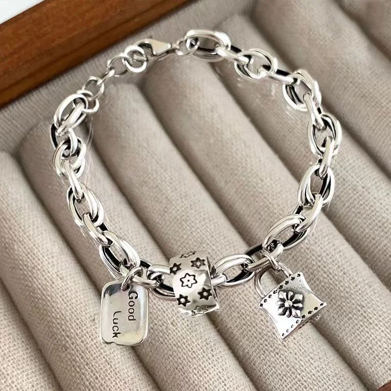 Title 5, Vintage Hip Hop armband met hanger, Presbyopie-...
