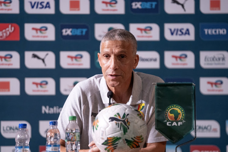 Ghana head coach Chris Hughton during the 2023 Africa Cup of Nations Ghana press conference at the Palais de la Culture in Abidjan, Ivory Coast.