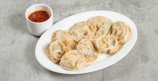 Shrimps Schezwan Steamed Dumplings [6 Pieces]