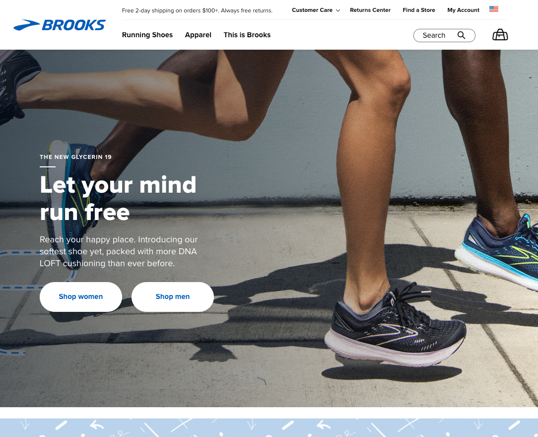 Site Web de Brooks