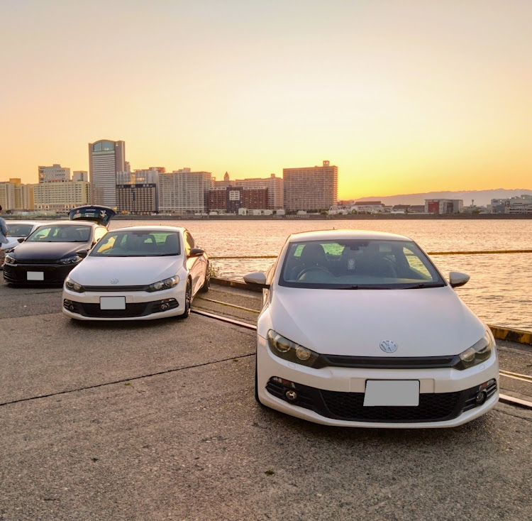 シロッコの5月もよろしくお願いします・ゴールデンウィーク・シロッコMT・芦屋浜・I♥VWに関するカスタム事例の投稿画像4枚目