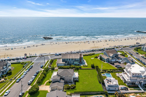 Coastal house with pool and beach in this luxury property for sale in Spring Lake ($9,200,000)