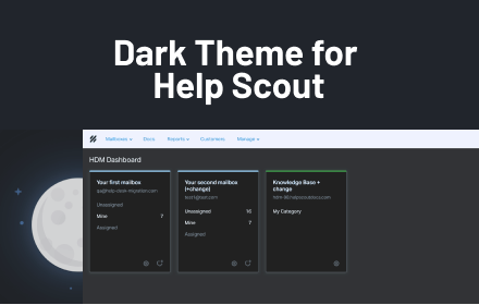 Dark Theme for Help Scout Preview image 0