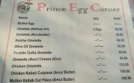 Prince Egg Corner menu 2