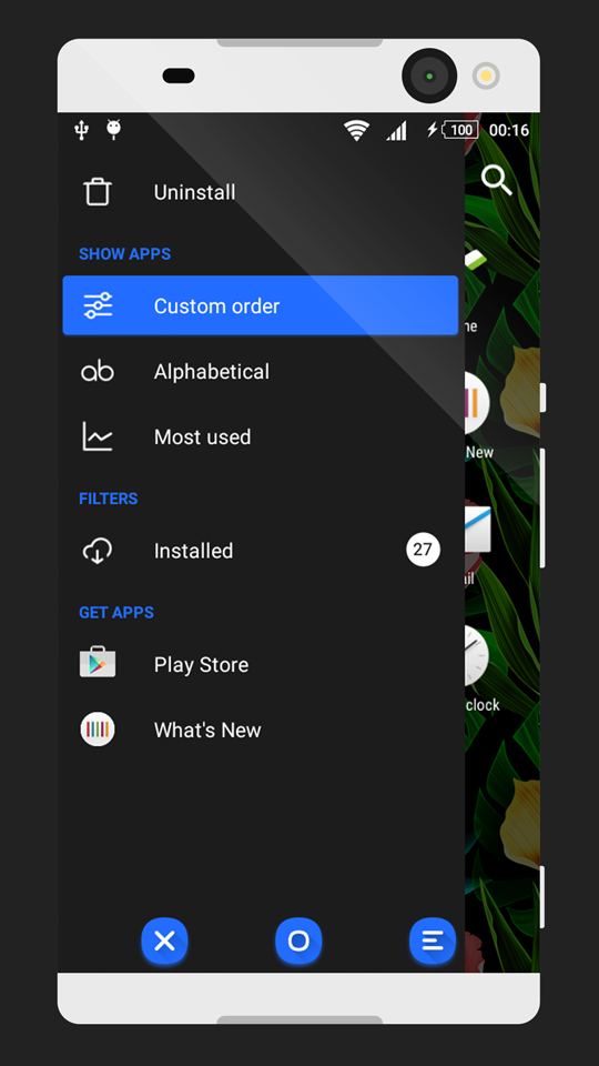 Coloring Blue | Xperia Theme Screen 2