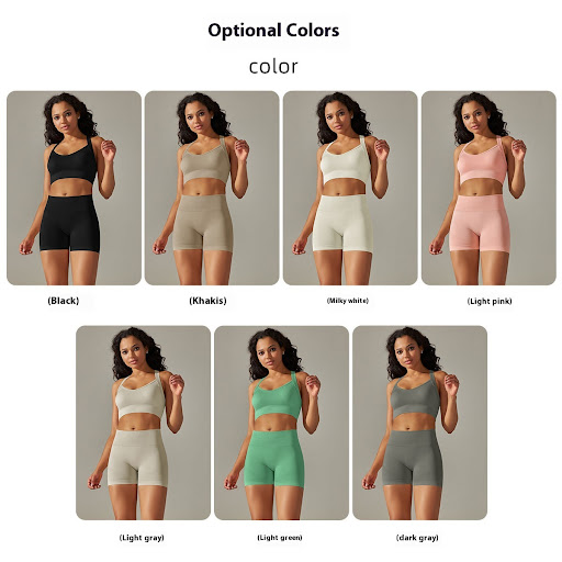 Title 26, Seamless Solid Color Cross Beauty Back Exercise...