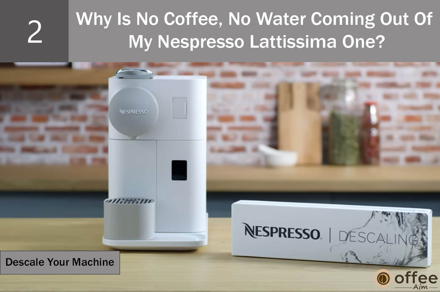 Fix slow coffee flow by descaling your machine to remove mineral scale buildup. Follow the descaling procedure outlined in the section at the end for effective resolution.