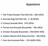 The Avocado Company menu 1