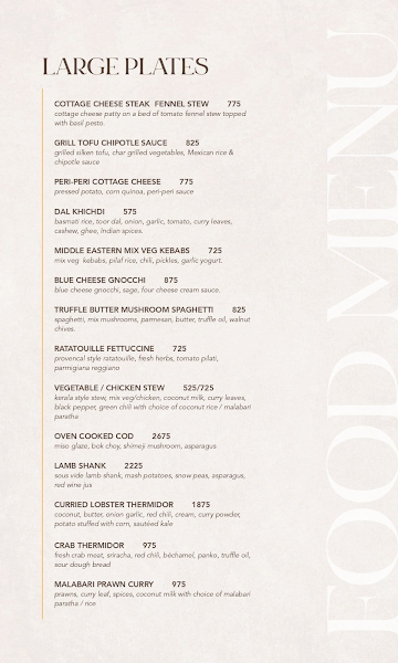 One8 Commune menu 