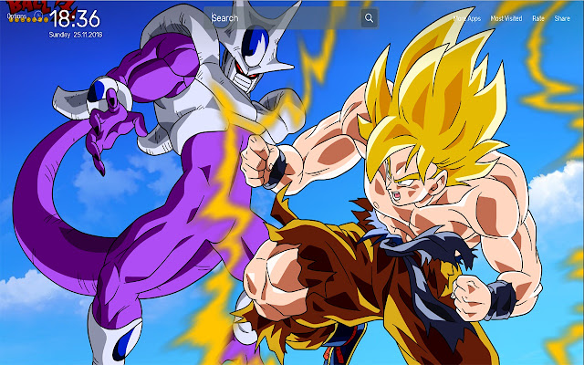 Dragon Ball z Wallpapers NewTab Theme