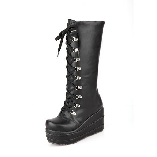 Title 3, Womens Fashion Side Zipper Platform Boots, com...