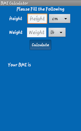 BMI Calculator