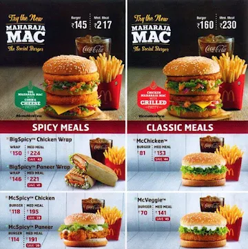 McDonald's menu 