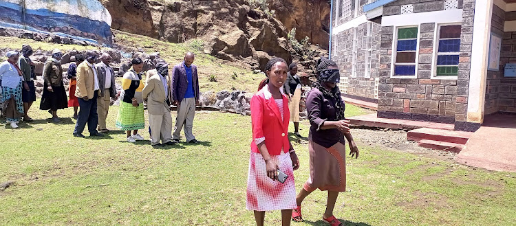 Residents from Mwireri and Kihingo areas their neighbours from Tinet at Lamuadia Catholic Church