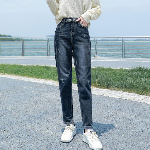 Title 5, High waist slim harem pants offer style and com...