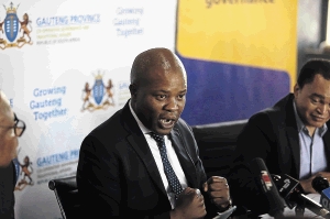 Gauteng co-operative governance MEC Lebogang Maile/ALON SKUY