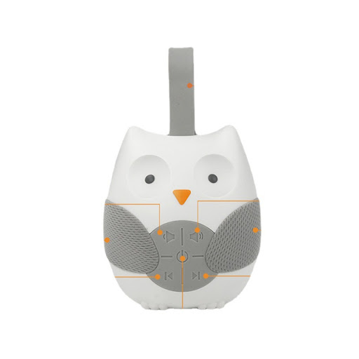 Title 2, Baby Carriage Pendant Owl Soothing Music Box. C...