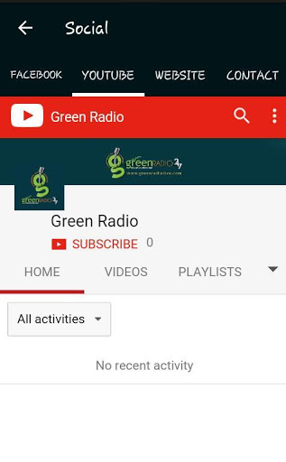 Screenshot Green Radio