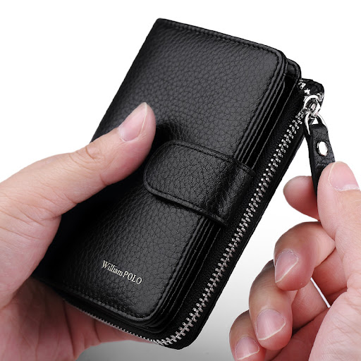 Title 5, Mens real leather card holder. Keeps your card...