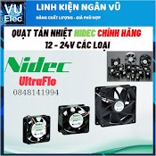 [Chính Hãng] Quạt Tản Nhiệt 12V - 24V Hãng Nidec Cực Bền Dùng Trong Công Nghiệp