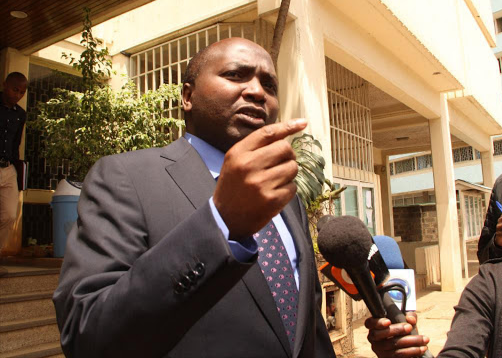 Lawyer Donald Kipkorir at Milimani Law Courts, Nairobi.