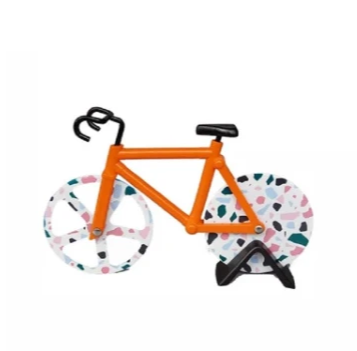 RVS Pizza Snijder Fiets Vorm Wiel Bike Roller Pizza Chopper Slicer Pizza Snijmes Keuken Gereedschap.