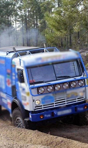 배경 화면 KAMAZ 트럭 4911