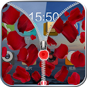 Rose Petal Zip Screen Lock mobile app icon