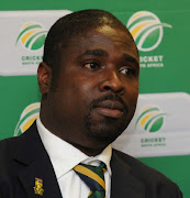  Naasei Appiah (CSA Acting CEO) during the CSA press conference at ACSA Media Centre on May 10, 2013 in Johannesburg.