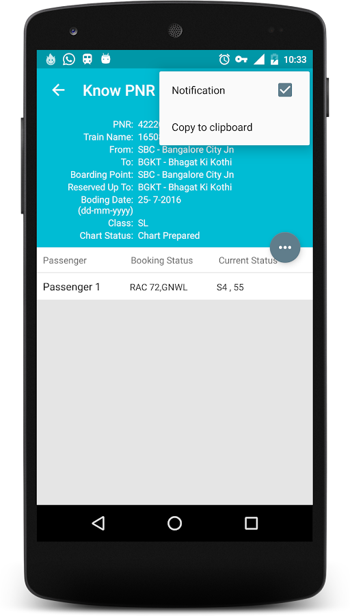    Indian Rail Info App PRO- screenshot  