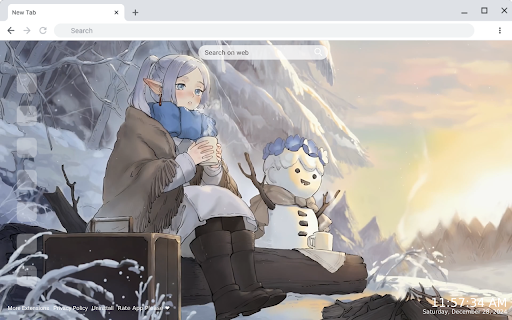 Frieren and Himmel Winter Journey Live Wallpaper Preview 1