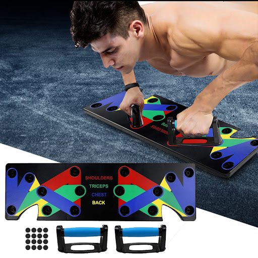 Title 5, 9 in 1 Push Up Rack Training Board ABS Abdomina...