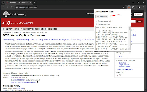 ArXiv Markdown Parser
