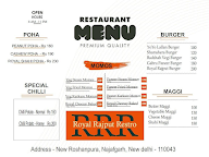 Royal Rajput Restro menu 1