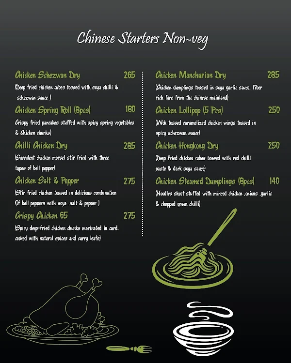 14Greens menu 