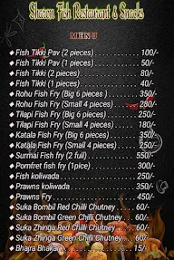 Sharon Fish Restaurant And Snacks menu 1