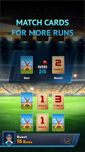 Screenshot Cricket Card Game