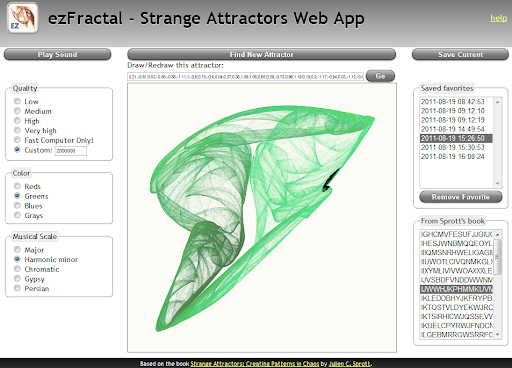 ezFractal - Strange Attractors App