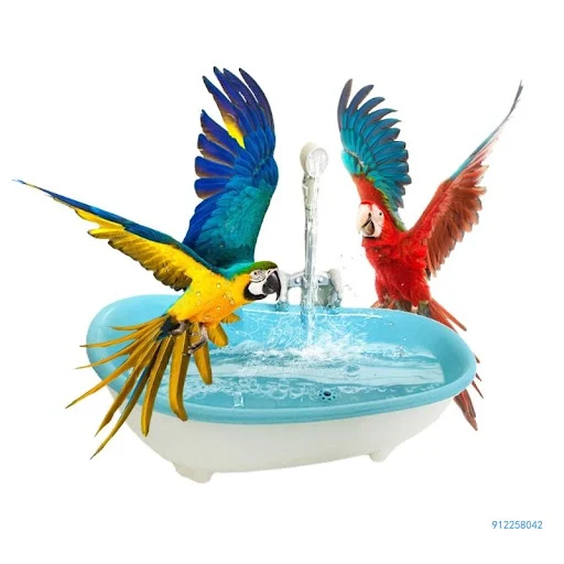 Intelligent Bird Bath Bowl Parrots Bathtub Bath Shower Cage for Clean Accessory Drop shipping
